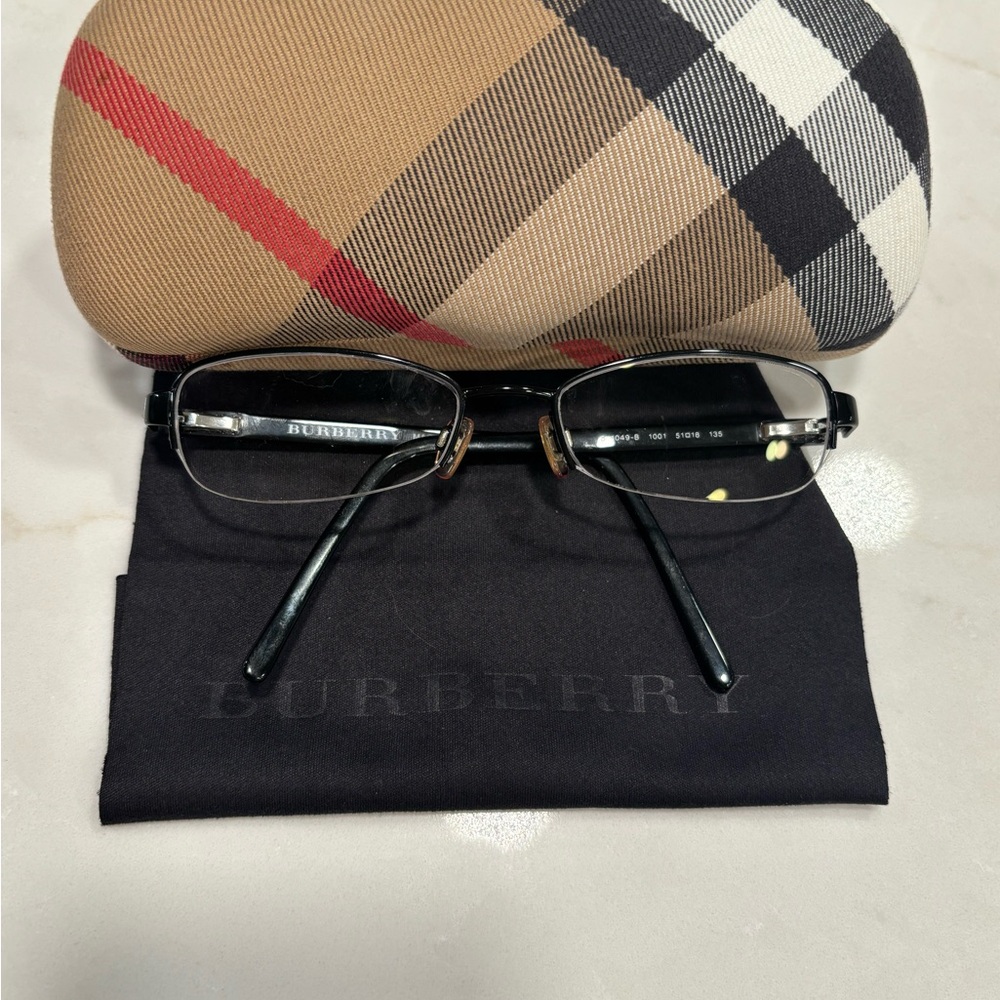 Burberry Black Eyeglasses with Case